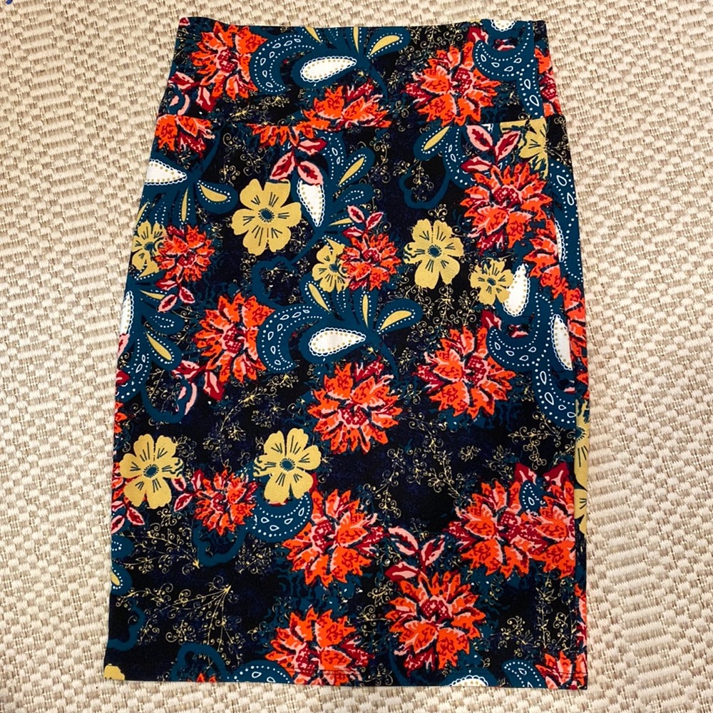 LuLaRoe Floral Print Skirt